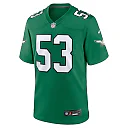 Zennovawear Men's Philadelphia Eagles Zack Baun Kelly Green Alternate Game Jersey