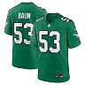 Zennovawear Men's Philadelphia Eagles Zack Baun Kelly Green Alternate Game Jersey