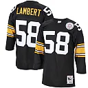 Zennovawear Men's Pittsburgh Steelers 1975 Jack Lambert Mitchell & Ness Black Throwback Retired Player Jersey