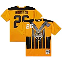 Zennovawear Men's Pittsburgh Steelers 1994 Rod Woodson Mitchell & Ness Gold Throwback Retired Player Jersey