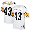Zennovawear Men's Pittsburgh Steelers 2005 Troy Polamalu Mitchell & Ness White Throwback Retired Player Jersey