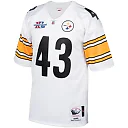 Zennovawear Men's Pittsburgh Steelers 2005 Troy Polamalu Mitchell & Ness White Throwback Retired Player Jersey