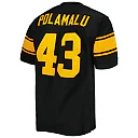 Zennovawear Men's Pittsburgh Steelers 2008 Troy Polamalu Mitchell & Ness Black Throwback Retired Player Jersey
