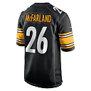 Zennovawear Men's Pittsburgh Steelers Anthony McFarland Jr. Black Game Player Jersey
