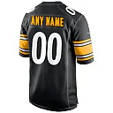 Zennovawear Men's Pittsburgh Steelers Black Custom Game Jersey
