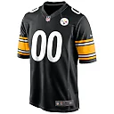 Zennovawear Men's Pittsburgh Steelers Black Custom Game Jersey