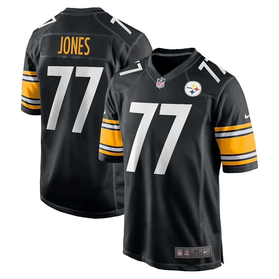 Zennovawear Men's Pittsburgh Steelers Broderick Jones Black Game Jersey