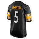 Zennovawear Men's Pittsburgh Steelers Cameron Johnston Black Game Jersey