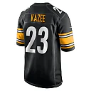 Zennovawear Men's Pittsburgh Steelers Damontae Kazee Black Game Jersey