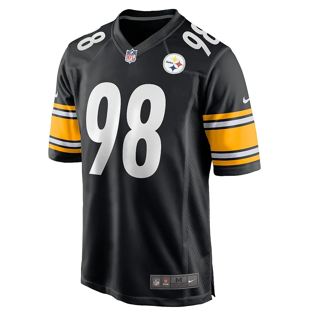 Zennovawear Men's Pittsburgh Steelers DeMarvin Leal Black Game Player Jersey