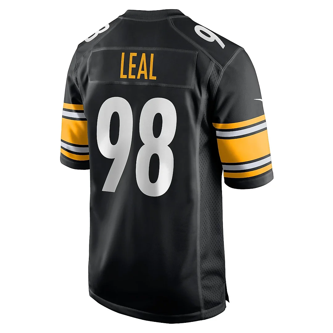 Zennovawear Men's Pittsburgh Steelers DeMarvin Leal Black Game Player Jersey