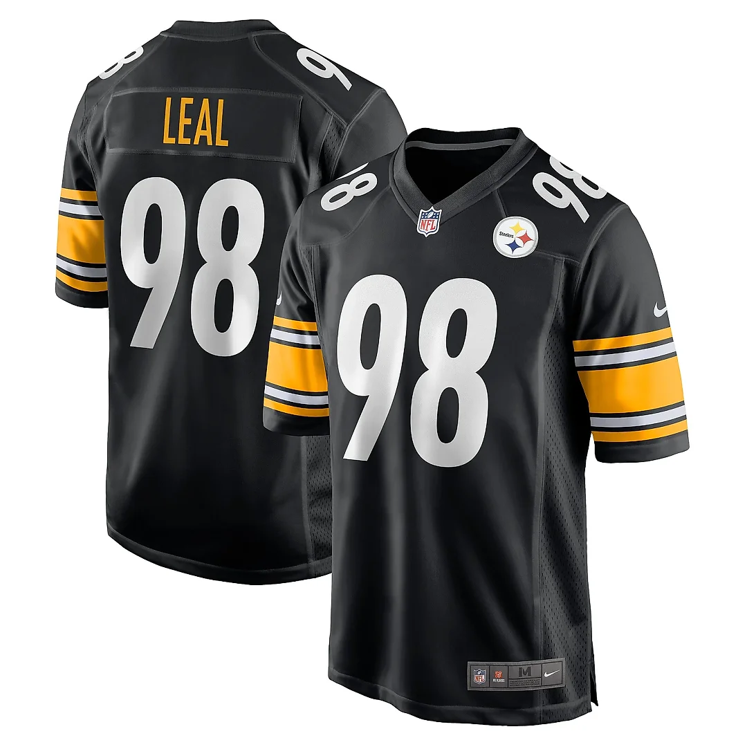 Zennovawear Men's Pittsburgh Steelers DeMarvin Leal Black Game Player Jersey