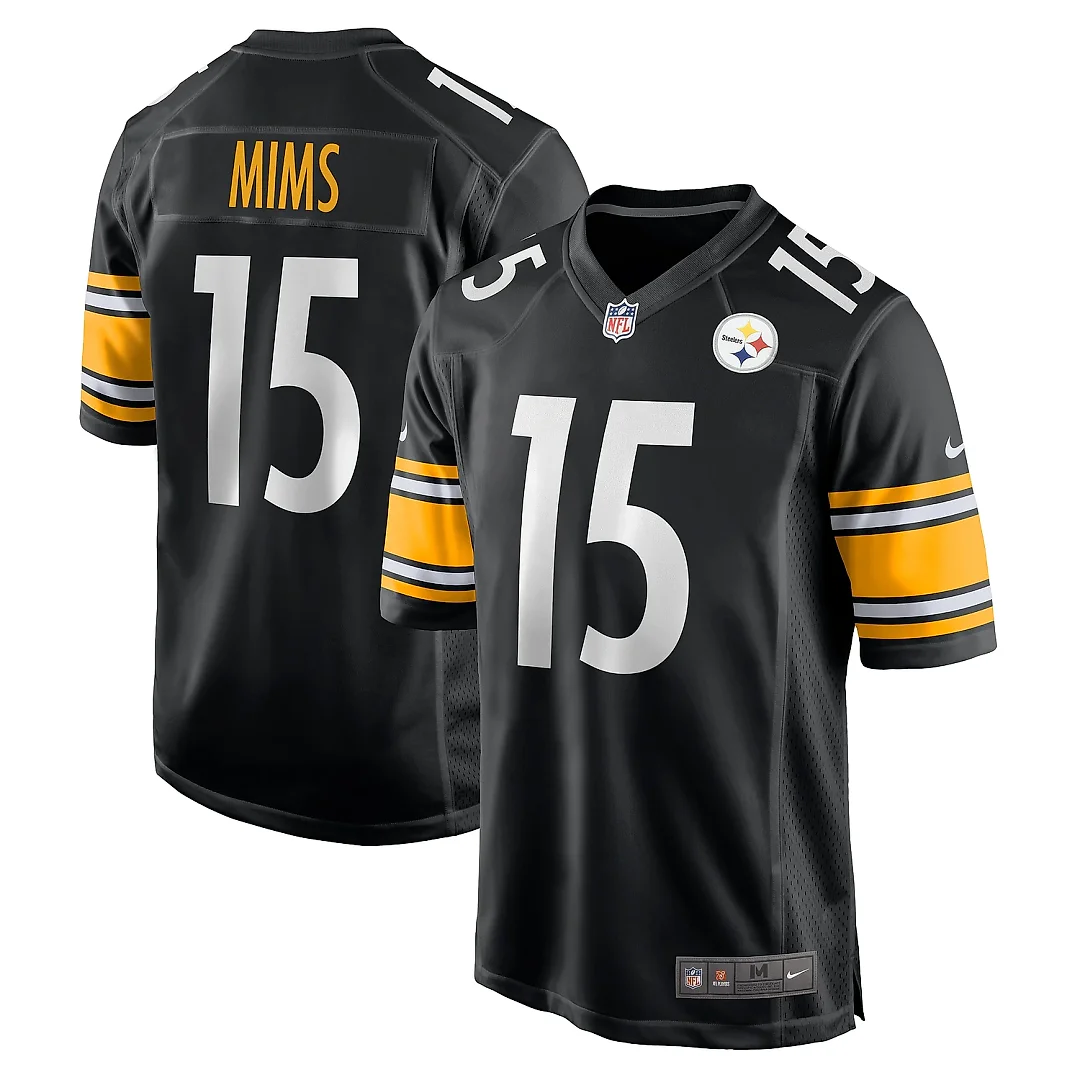 Zennovawear Men's Pittsburgh Steelers Denzel Mims Black Game Jersey