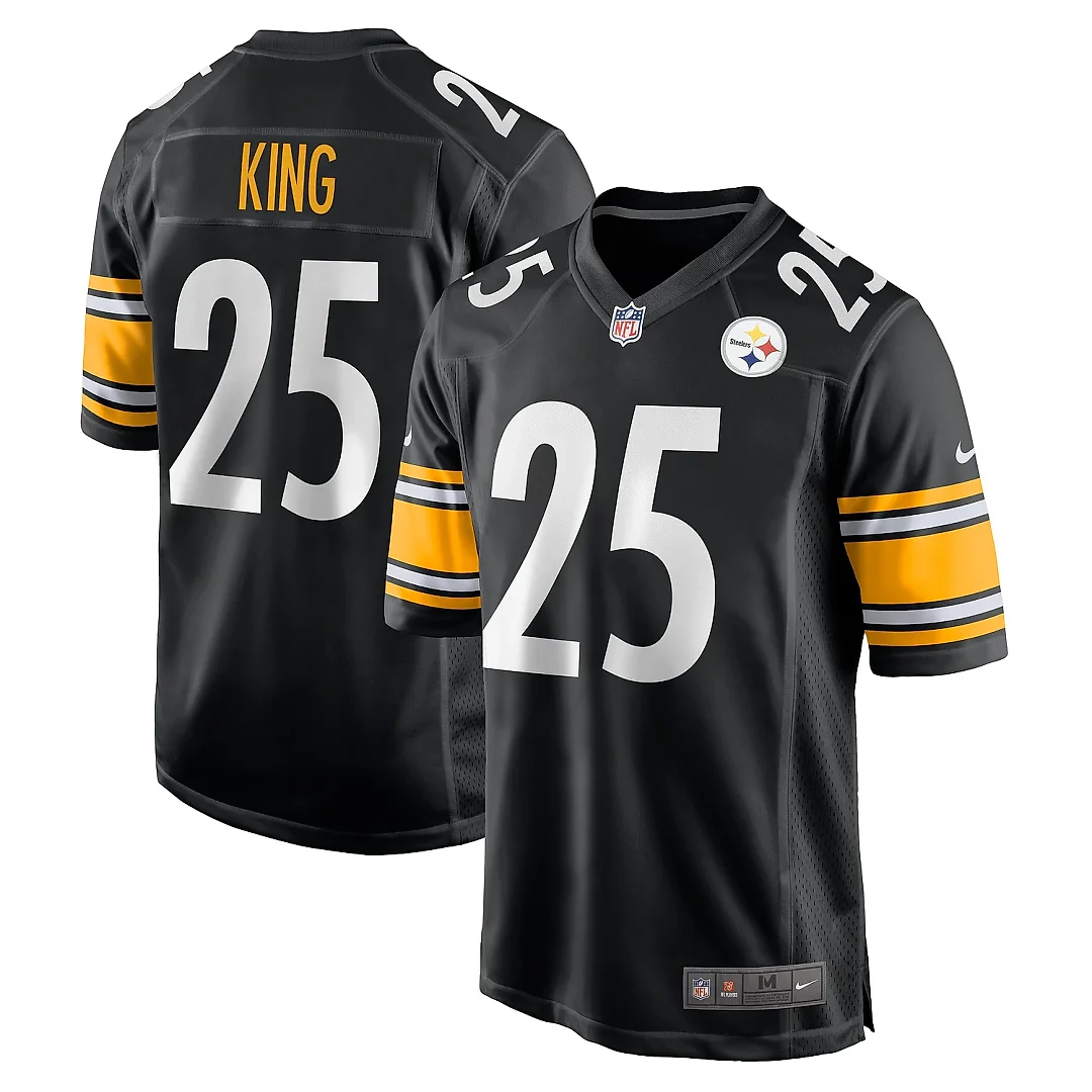 Zennovawear Men's Pittsburgh Steelers Desmond King Black Game Jersey