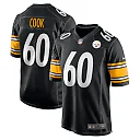 Zennovawear Men's Pittsburgh Steelers Dylan Cook Black Game Jersey