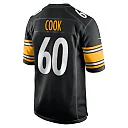 Zennovawear Men's Pittsburgh Steelers Dylan Cook Black Game Jersey
