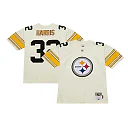 Zennovawear Men's Pittsburgh Steelers Franco Harris Mitchell & Ness Cream Chainstitch Legacy Jersey