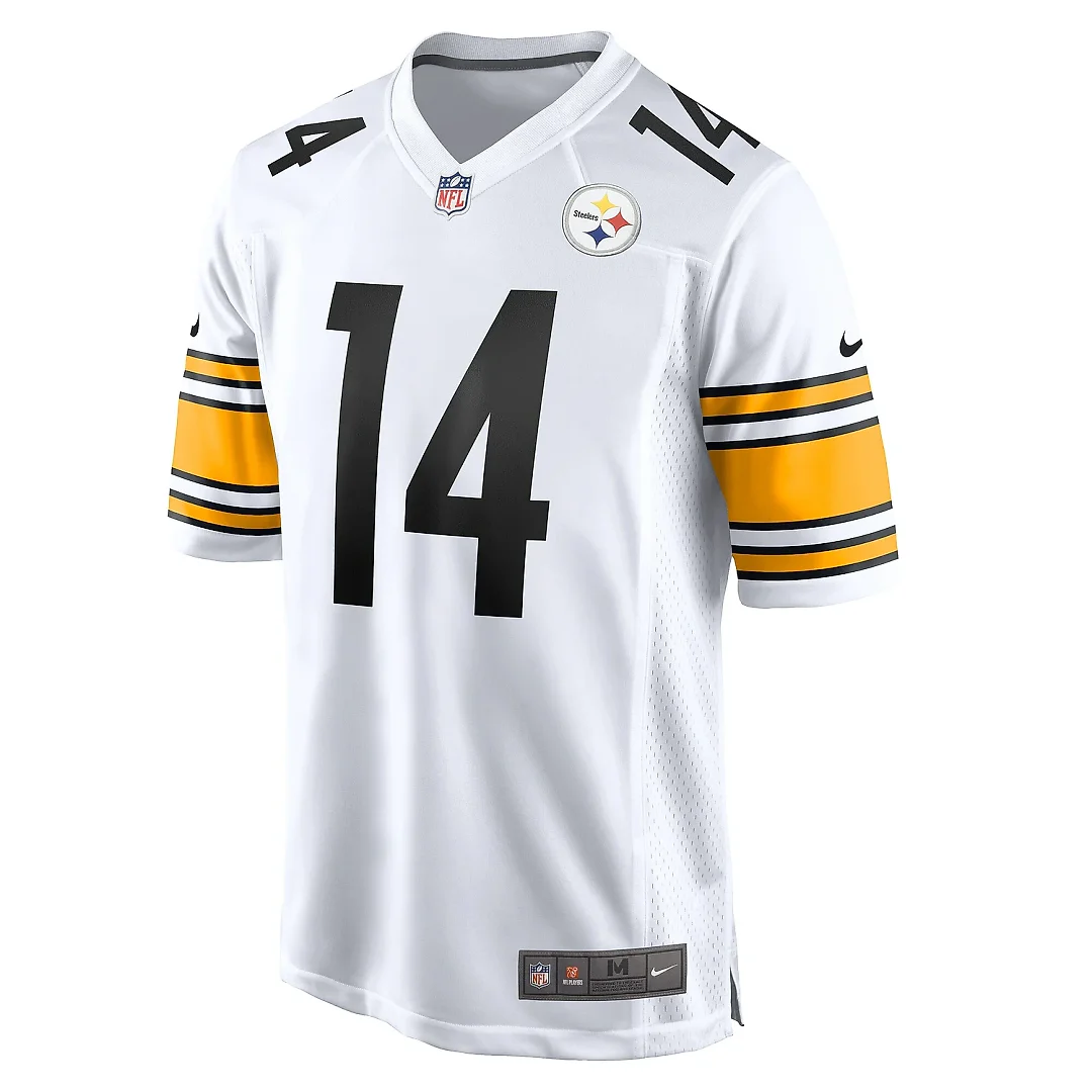Zennovawear Men's Pittsburgh Steelers George Pickens White Game Player Jersey