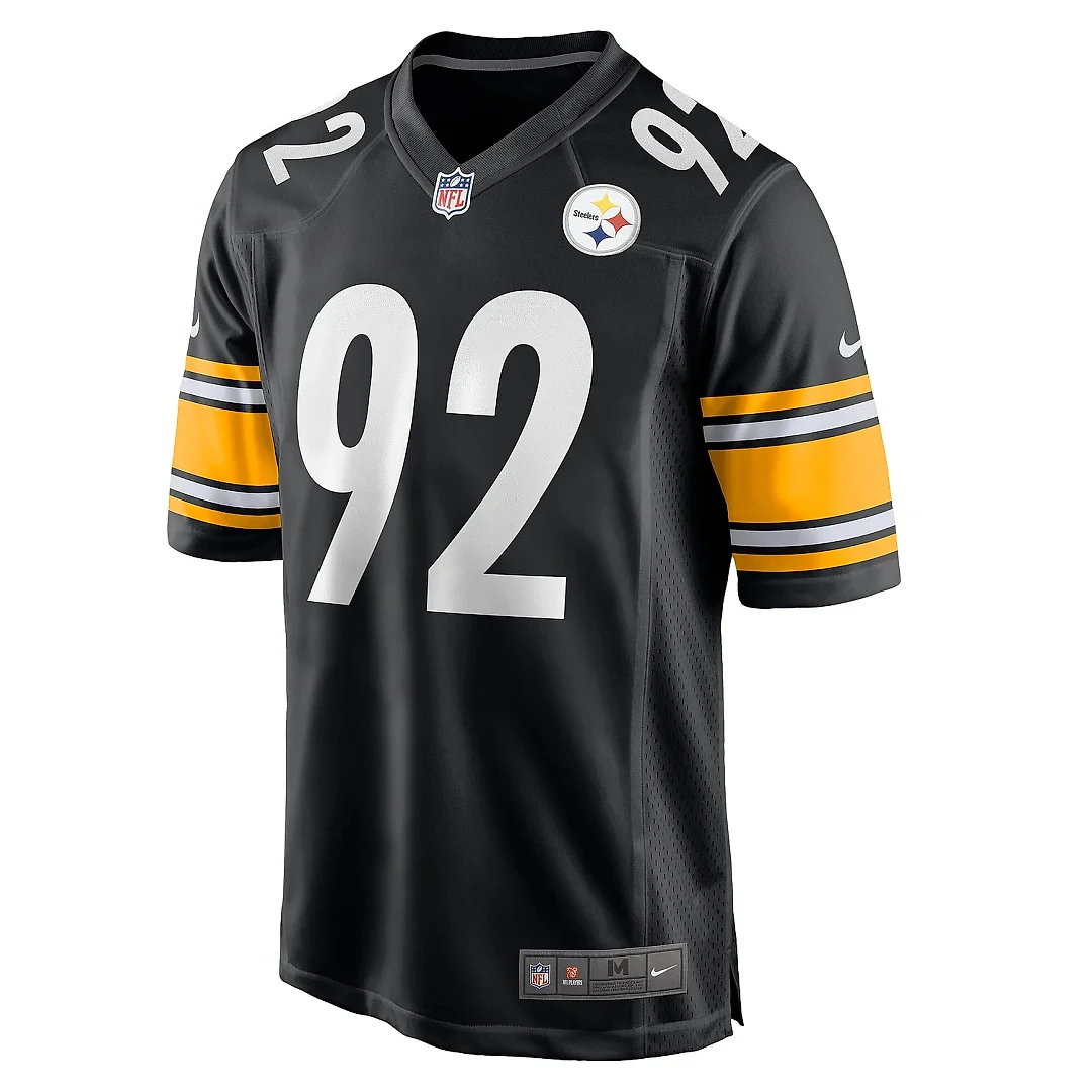 Zennovawear Men's Pittsburgh Steelers Isaiahh Loudermilk Black Game Jersey
