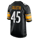 Zennovawear Men's Pittsburgh Steelers Jack Colletto Black Game Jersey