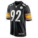 Zennovawear Men's Pittsburgh Steelers James Harrison Black Retired Game Jersey