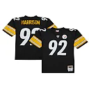 Zennovawear Men's Pittsburgh Steelers James Harrison Mitchell & Ness Black Legacy Jersey