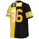 Zennovawear Men's Pittsburgh Steelers Jerome Bettis Mitchell & Ness Black/Gold Big & Tall Split Legacy Retired Player Jersey