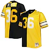 Zennovawear Men's Pittsburgh Steelers Jerome Bettis Mitchell & Ness Black/Gold Big & Tall Split Legacy Retired Player Jersey