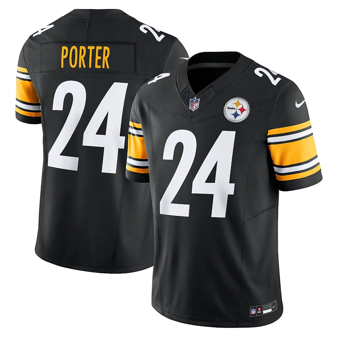 Zennovawear Men's Pittsburgh Steelers Joey Porter Jr. Black Vapor F.U.S.E. Limited Jersey
