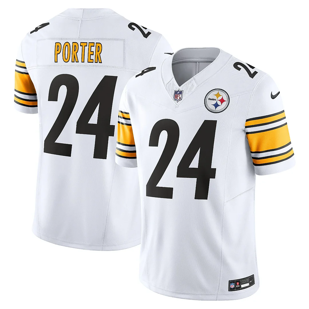 Zennovawear Men's Pittsburgh Steelers Joey Porter Jr. White Vapor F.U.S.E. Limited Jersey