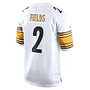 Zennovawear Men's Pittsburgh Steelers Justin Fields White Game Jersey