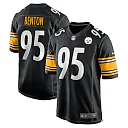 Zennovawear Men's Pittsburgh Steelers Keeanu Benton Black Team Game Jersey