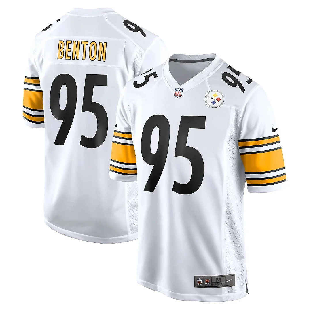 Zennovawear Men's Pittsburgh Steelers Keeanu Benton White Game Jersey