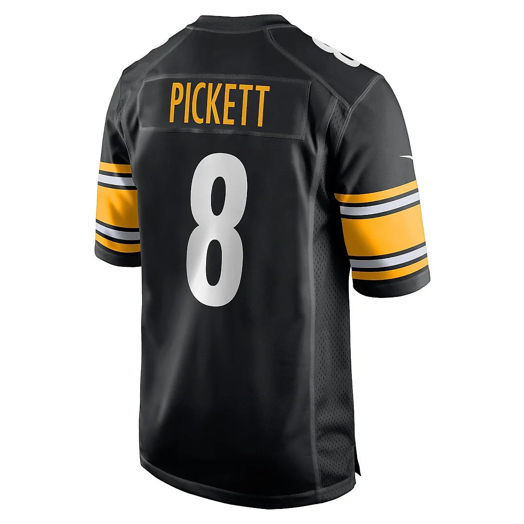 Zennovawear Men's Pittsburgh Steelers Kenny Pickett Black Player Game Jersey