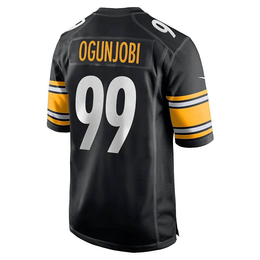 Zennovawear Men's Pittsburgh Steelers Larry Ogunjobi Black Game Player Jersey