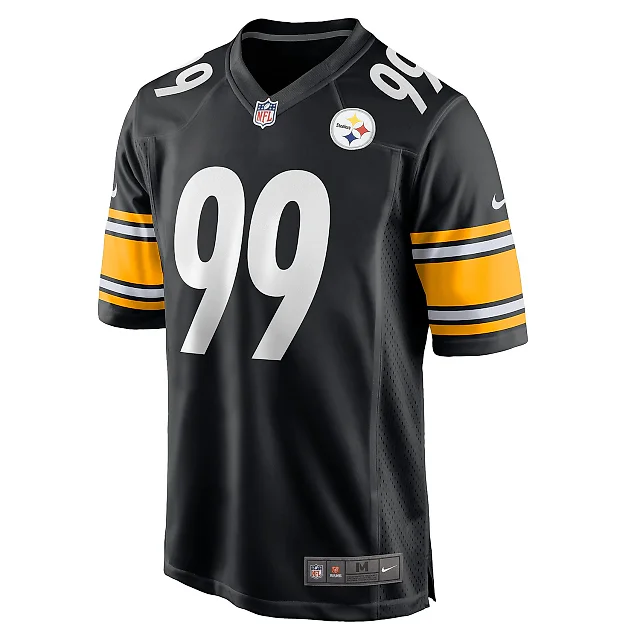 Zennovawear Men's Pittsburgh Steelers Larry Ogunjobi Black Game Player Jersey