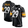 Zennovawear Men's Pittsburgh Steelers Levi Wallace Black Game Player Jersey