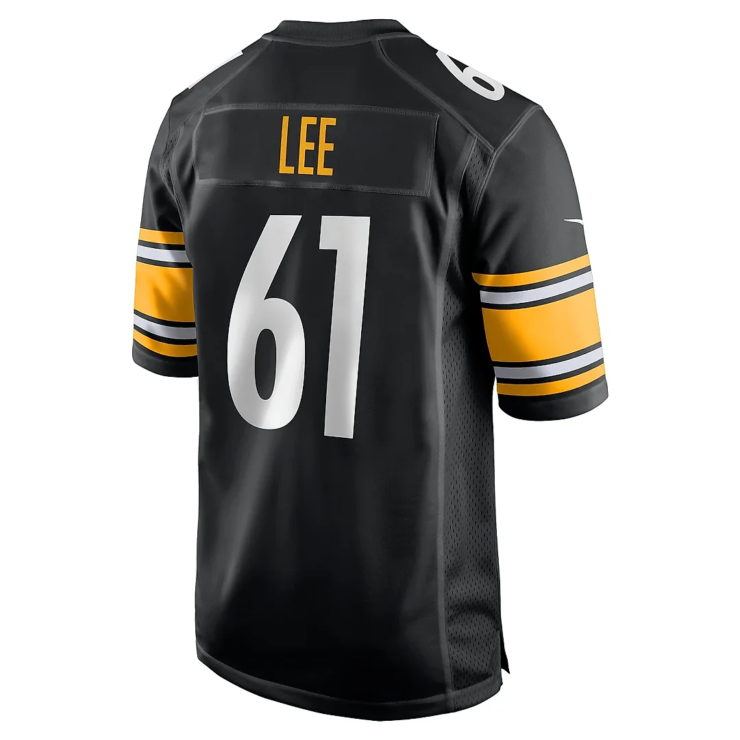 Zennovawear Men's Pittsburgh Steelers Logan Lee Black Game Jersey