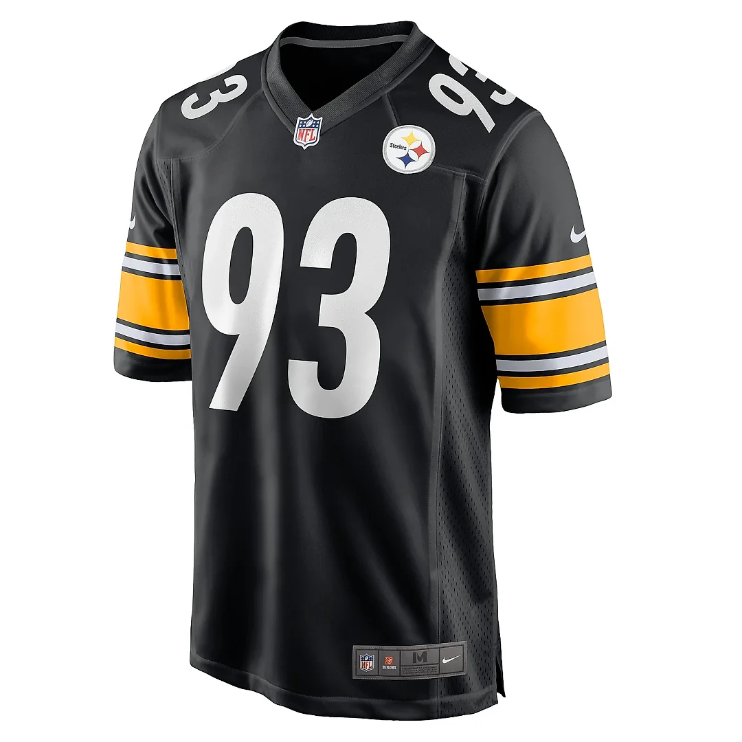 Zennovawear Men's Pittsburgh Steelers Mark Robinson Black Game Player Jersey
