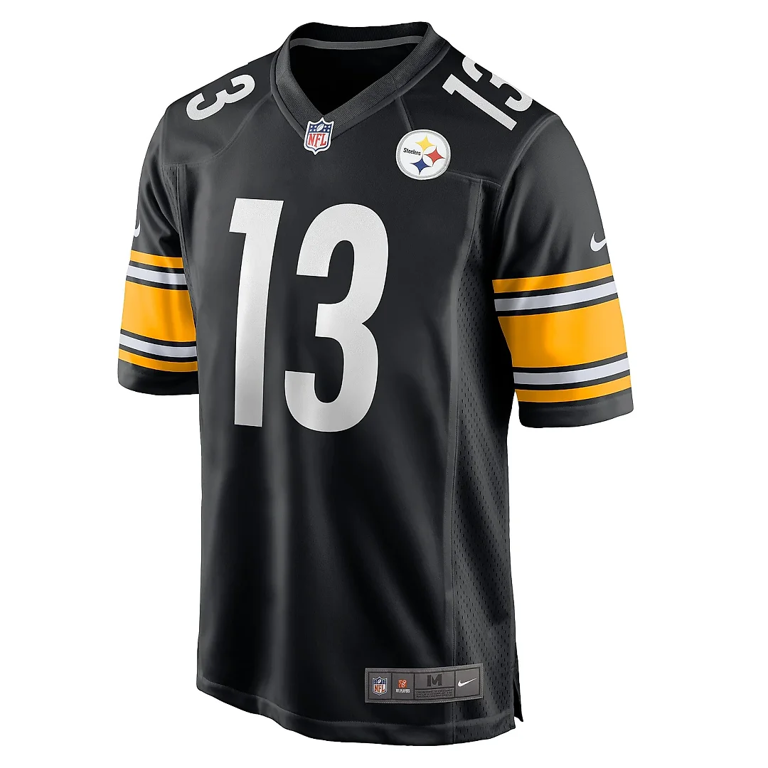 Zennovawear Men's Pittsburgh Steelers Miles Boykin Black Game Player Jersey