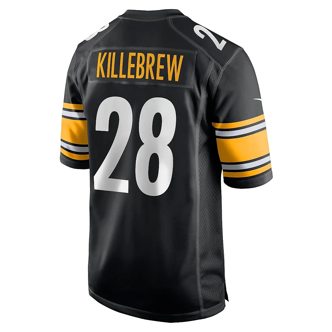 Zennovawear Men's Pittsburgh Steelers Miles Killebrew Black Game Jersey