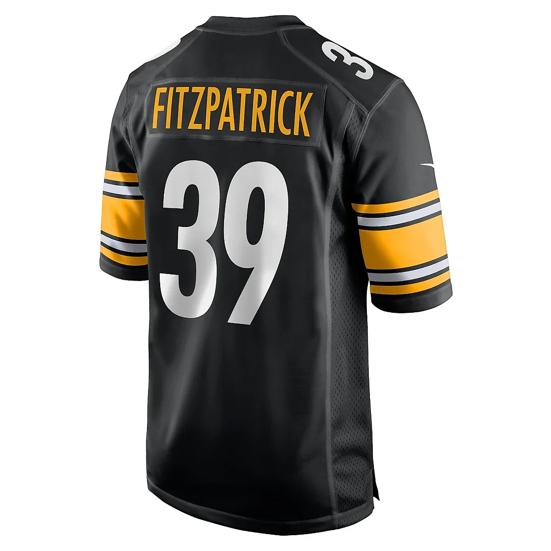 Zennovawear Men's Pittsburgh Steelers Minkah Fitzpatrick Black Game Jersey