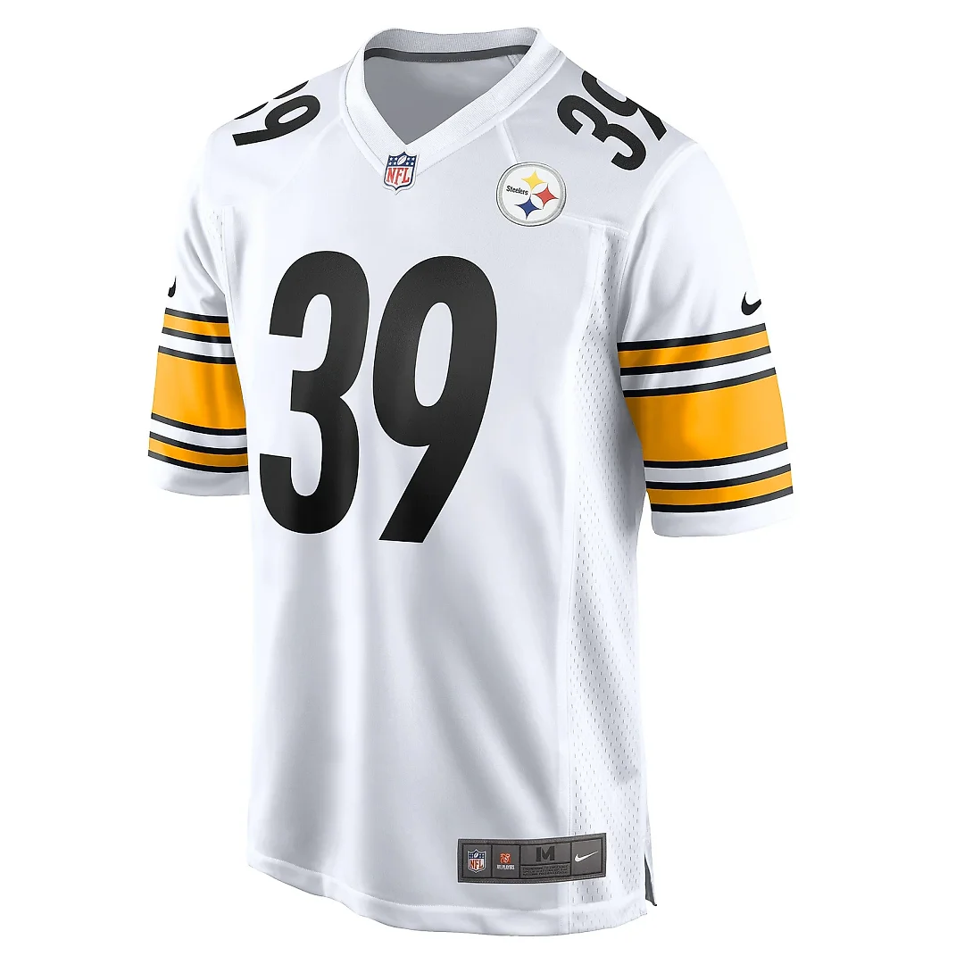 Zennovawear Men's Pittsburgh Steelers Minkah Fitzpatrick White Game Player Jersey