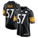 Zennovawear Men's Pittsburgh Steelers Montravius Adams Black Game Player Jersey