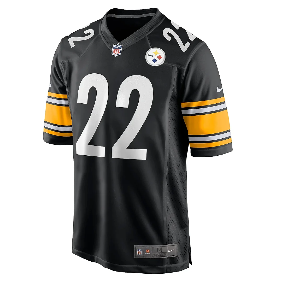 Zennovawear Men's Pittsburgh Steelers Najee Harris Black Game Jersey