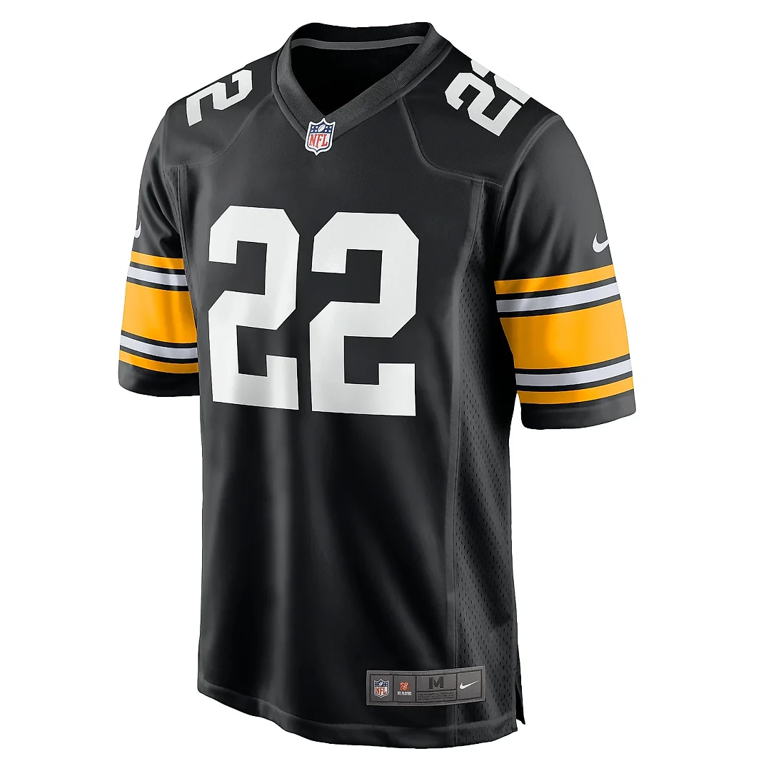 Zennovawear Men's Pittsburgh Steelers Najee Harris Black Home Player Game Jersey