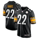 Zennovawear Men's Pittsburgh Steelers Najee Harris Black Player Game Jersey