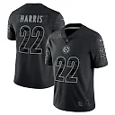 Zennovawear Men's Pittsburgh Steelers Najee Harris Black RFLCTV Limited Jersey