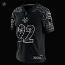 Zennovawear Men's Pittsburgh Steelers Najee Harris Black RFLCTV Limited Jersey