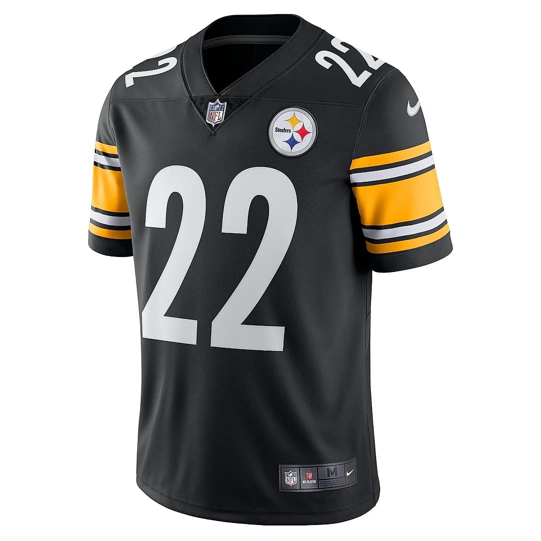 Zennovawear Men's Pittsburgh Steelers Najee Harris Black Vapor Limited Jersey